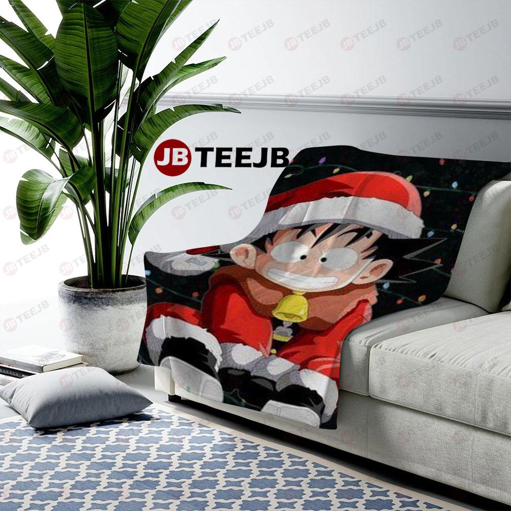 Art Dragon Ball Manga Christmas 02 US Cozy Blanket