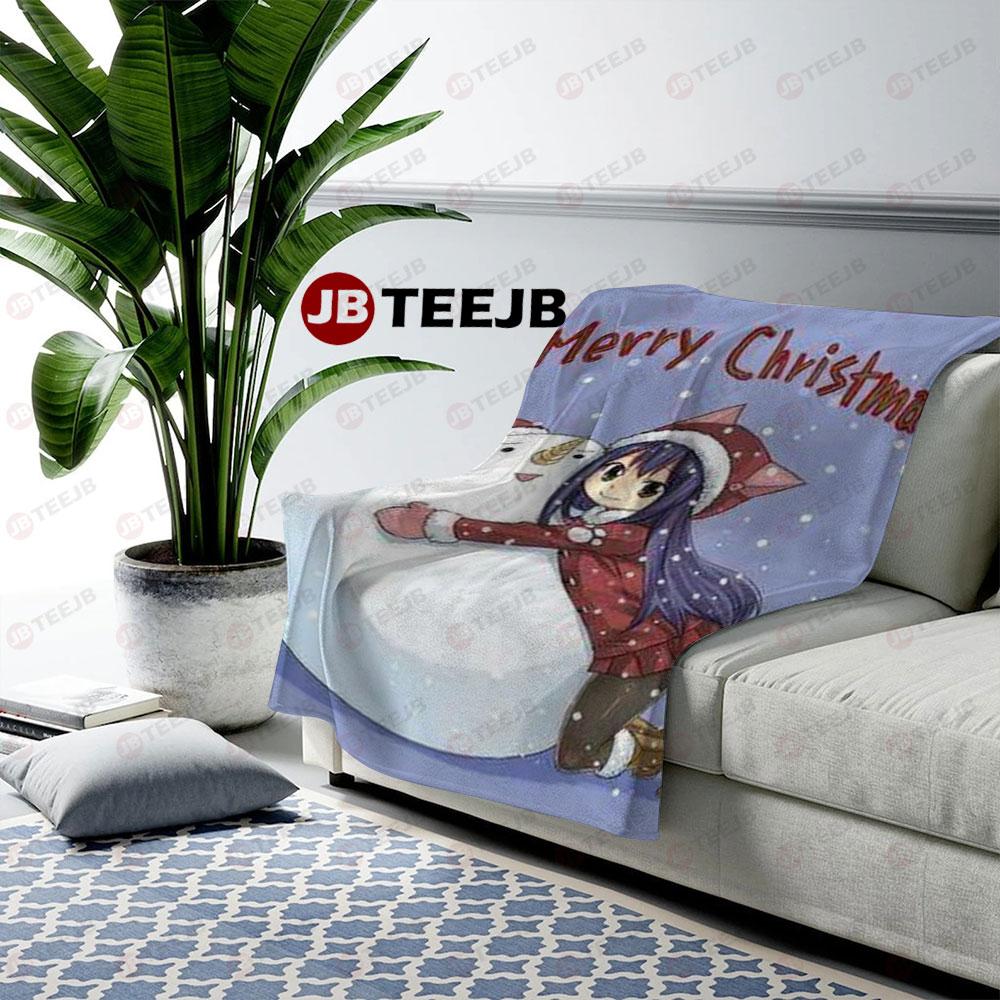 Art Fairy Tail Anime Christmas 04 US Cozy Blanket