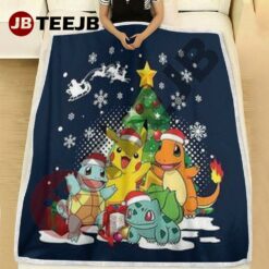 Art Pokémon Christmas 02 Blanket