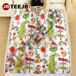 Cute Baby With Grinch Blanket