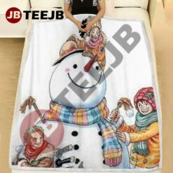 Cute One Piece Manga Christmas 2 Blanket