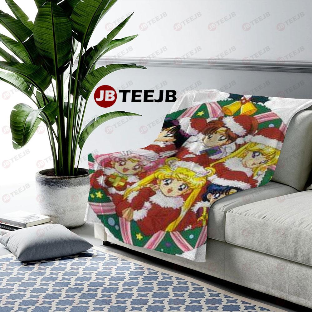 Cute Sailor Moon Christmas 09 US Cozy Blanket