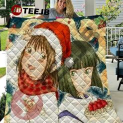 Cute Spirited Away Ghibli Studio Christmas 2 Quilt