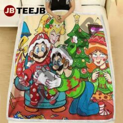 Cute Super Mario Christmas 1 Blanket