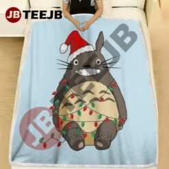 Cute Totoro Ghibli Studio Christmas 3 Blanket