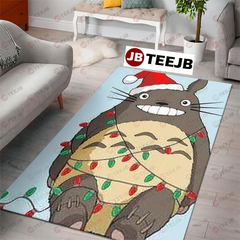 Cute Totoro Ghibli Studio Christmas 3 Rug