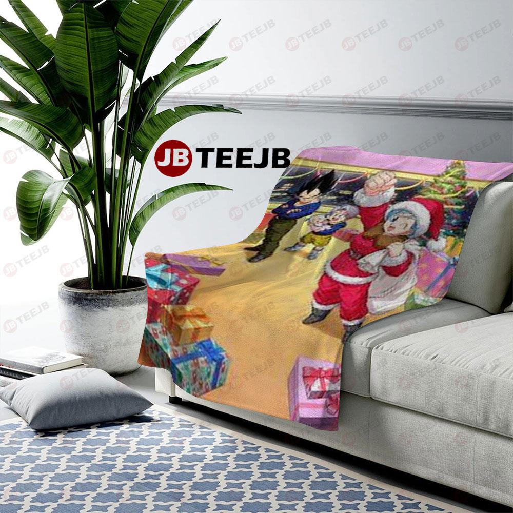 Dragon Ball Manga Christmas 27 US Cozy Blanket