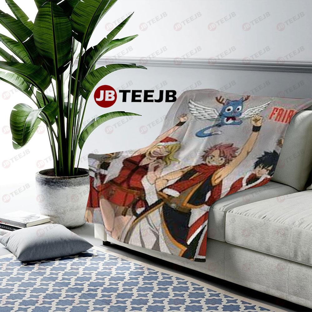 Fairy Tail Anime Christmas 26 US Cozy Blanket