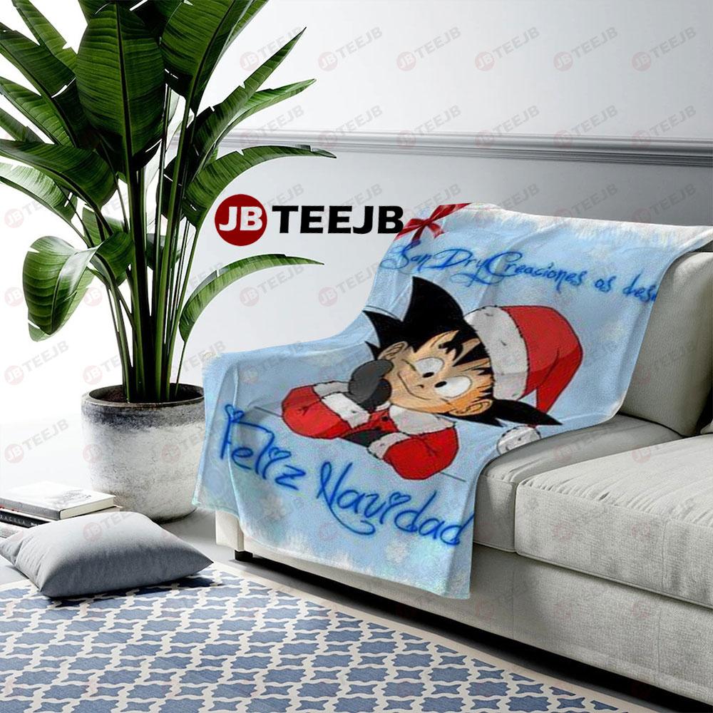 Funny Dragon Ball Manga Christmas 12 US Cozy Blanket