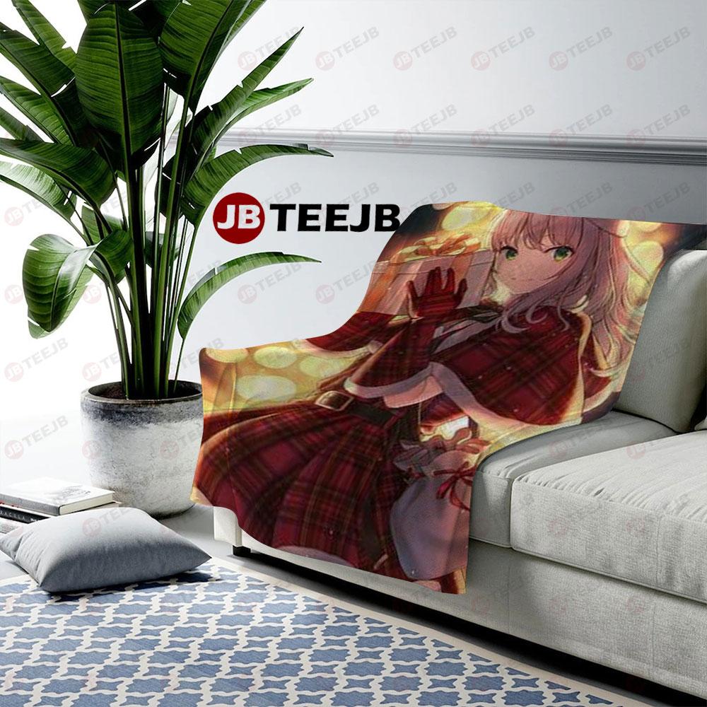 Funny Fairy Tail Anime Sexy Big Boob Hentai Christmas 02 US Cozy Blanket