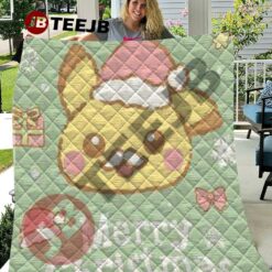 Funny Pokémon Christmas 11 Quilt