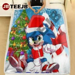 Funny Sonic The Hedgehog Christmas 5 Blanket