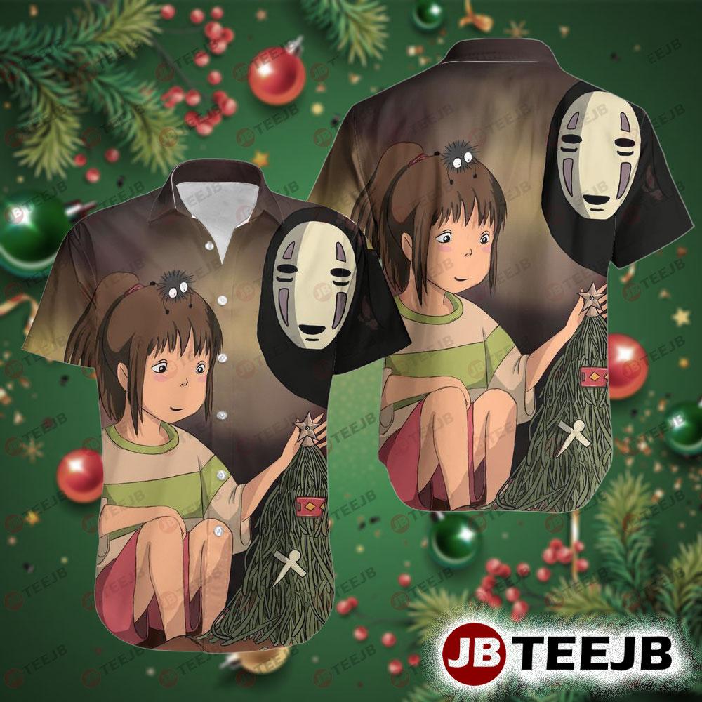Funny Spirited Away Ghibli Studio Christmas Hawaii Shirt