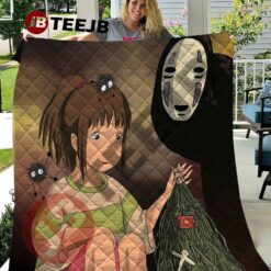 Funny Spirited Away Ghibli Studio Christmas Quilt