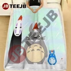 Funny Totoro Ghibli Studio Christmas 6 Blanket