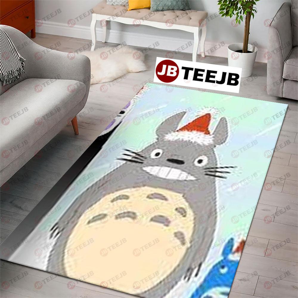 Funny Totoro Ghibli Studio Christmas 6 Rug