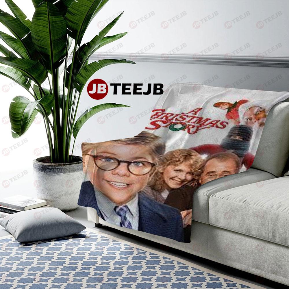 Graphic A Christmas Story Christmas Movie US Cozy Blanket