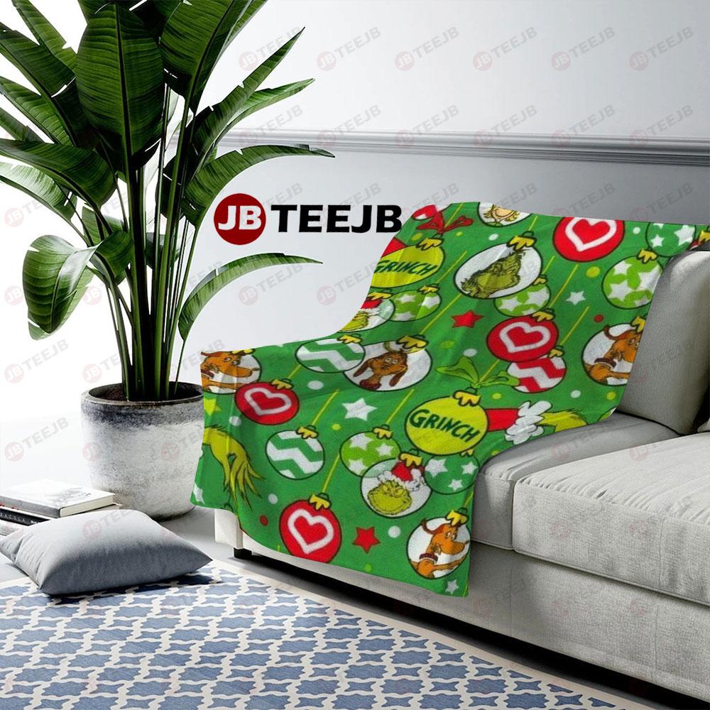 Grinch And Love US Cozy Blanket