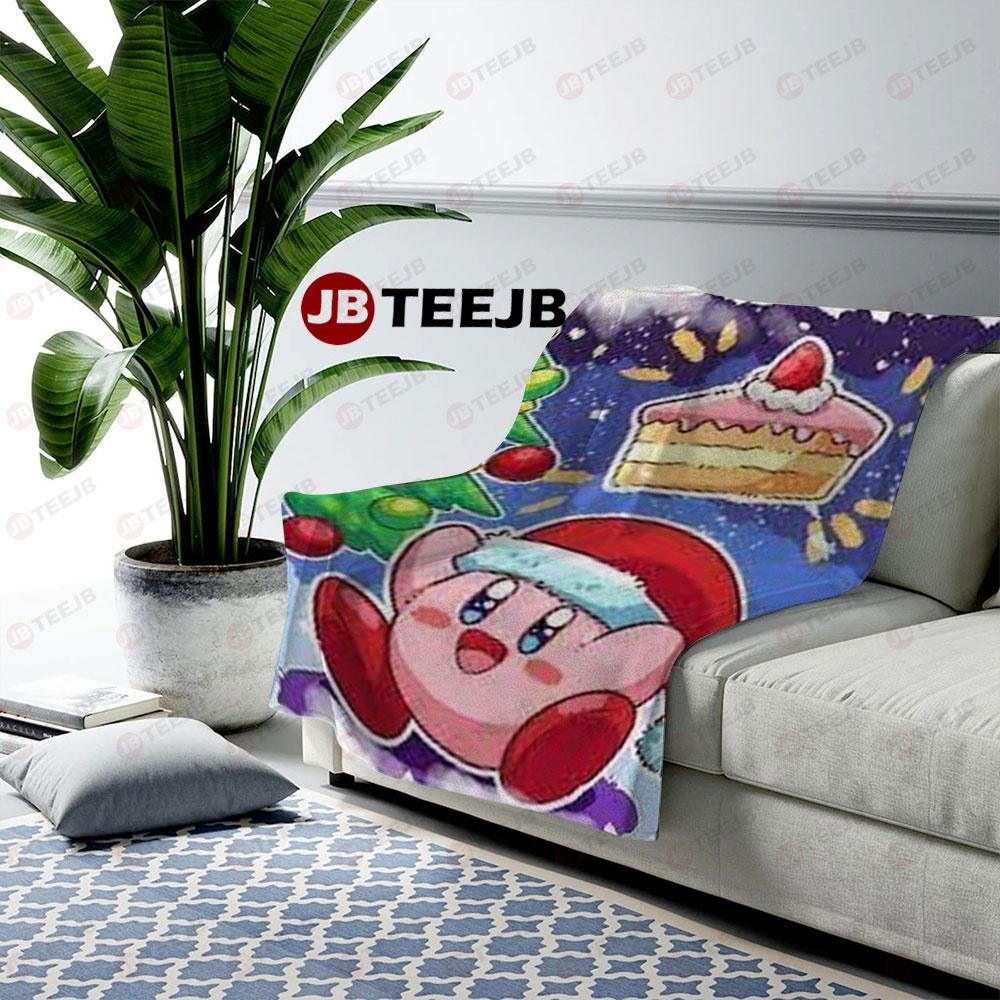 Kirby Christmas 11 US Cozy Blanket