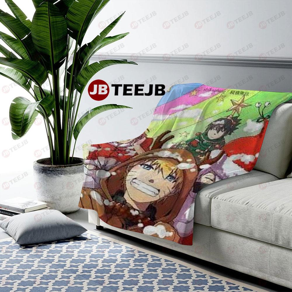 Naruto Manga Christmas 06 US Cozy Blanket