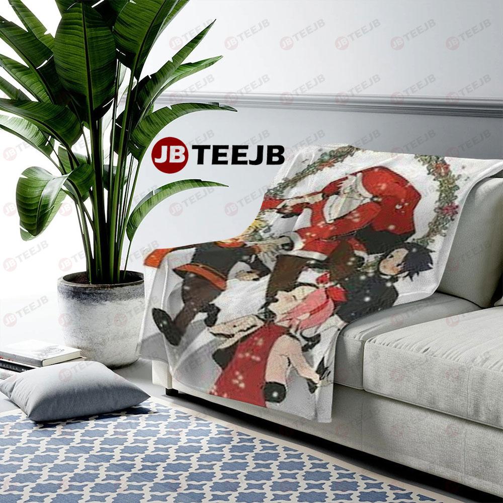 Naruto Manga Christmas 24 US Cozy Blanket