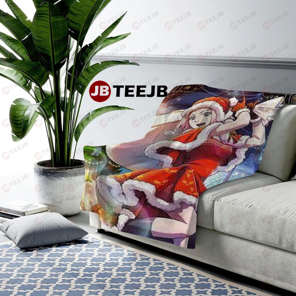 Naruto Manga Sexy Big Boob Hentai Christmas 29 US Cozy Blanket