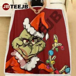 Red Art Max And Grinch Blanket