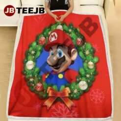 Super Mario Christmas 02 Blanket