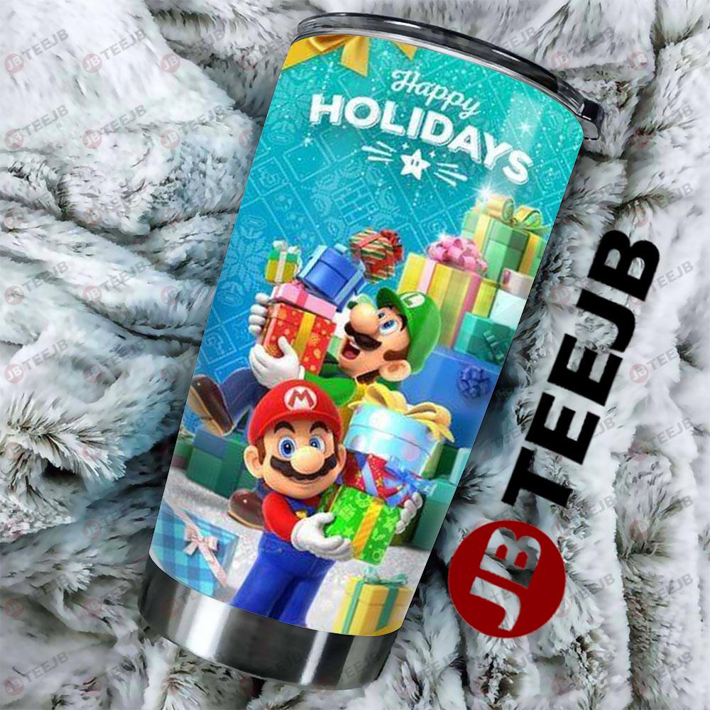 Super Mario Christmas 13 Tumbler