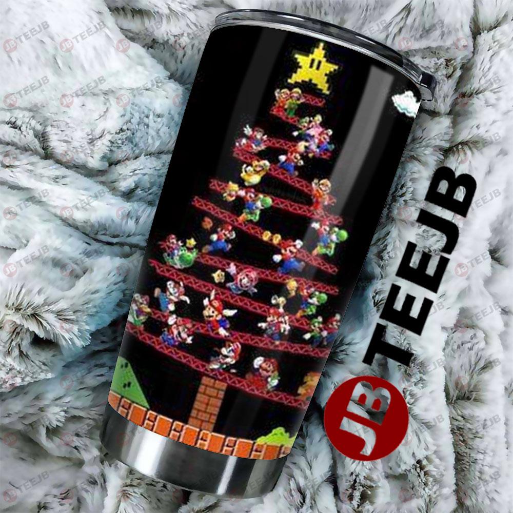 Super Mario Christmas 15 Tumbler