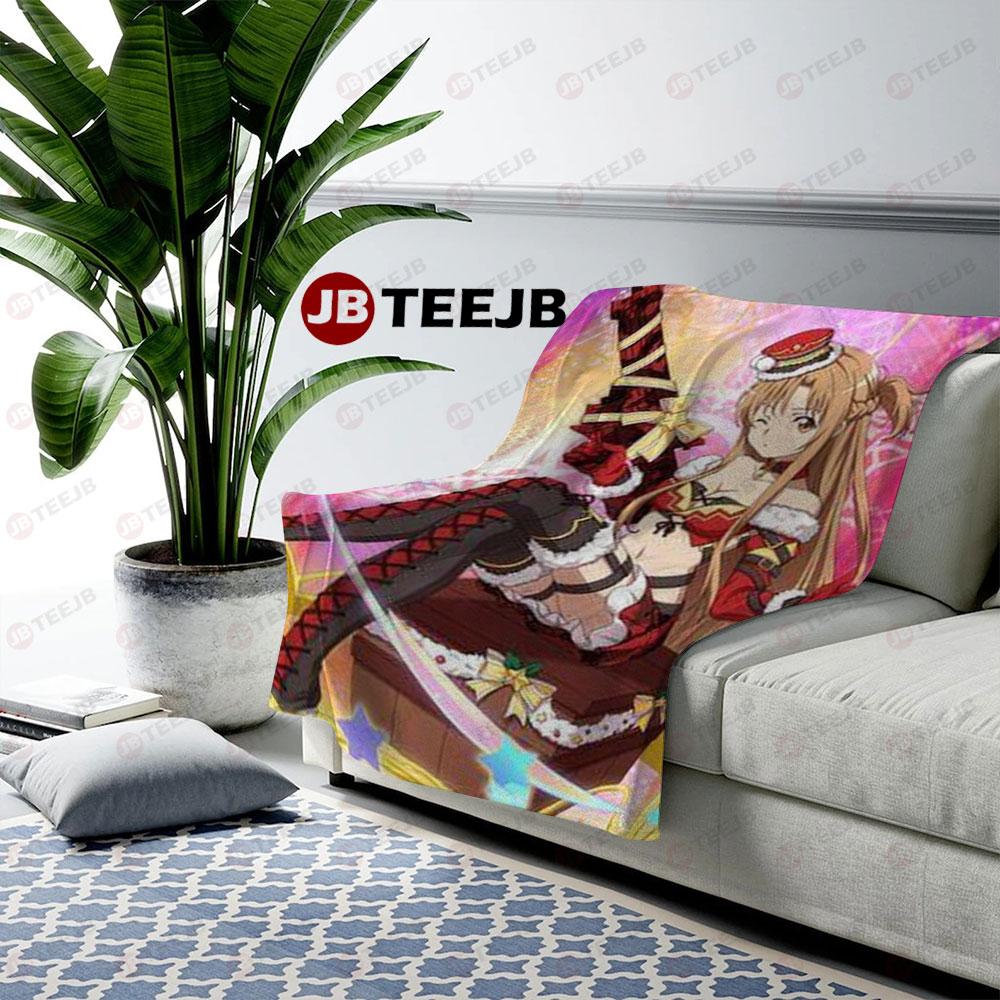 Sweet Sword Art Online Anime Sexy Big Boob Hentai Christmas 11 US Cozy Blanket