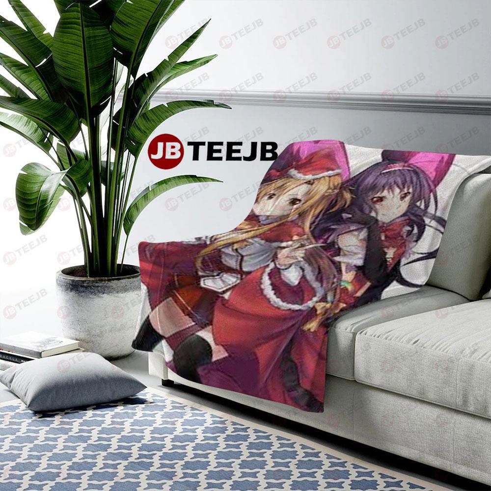 Sword Art Online Anime Sexy Big Boob Hentai Christmas 31 US Cozy Blanket