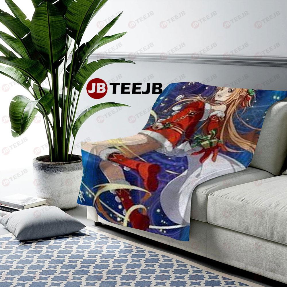 Sword Art Online Anime Sexy Big Boob Hentai Christmas 43 US Cozy Blanket