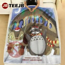 Totoro Ghibli Studio Christmas 04 Blanket