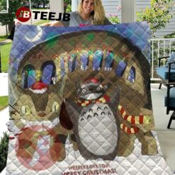 Totoro Ghibli Studio Christmas 04 Quilt