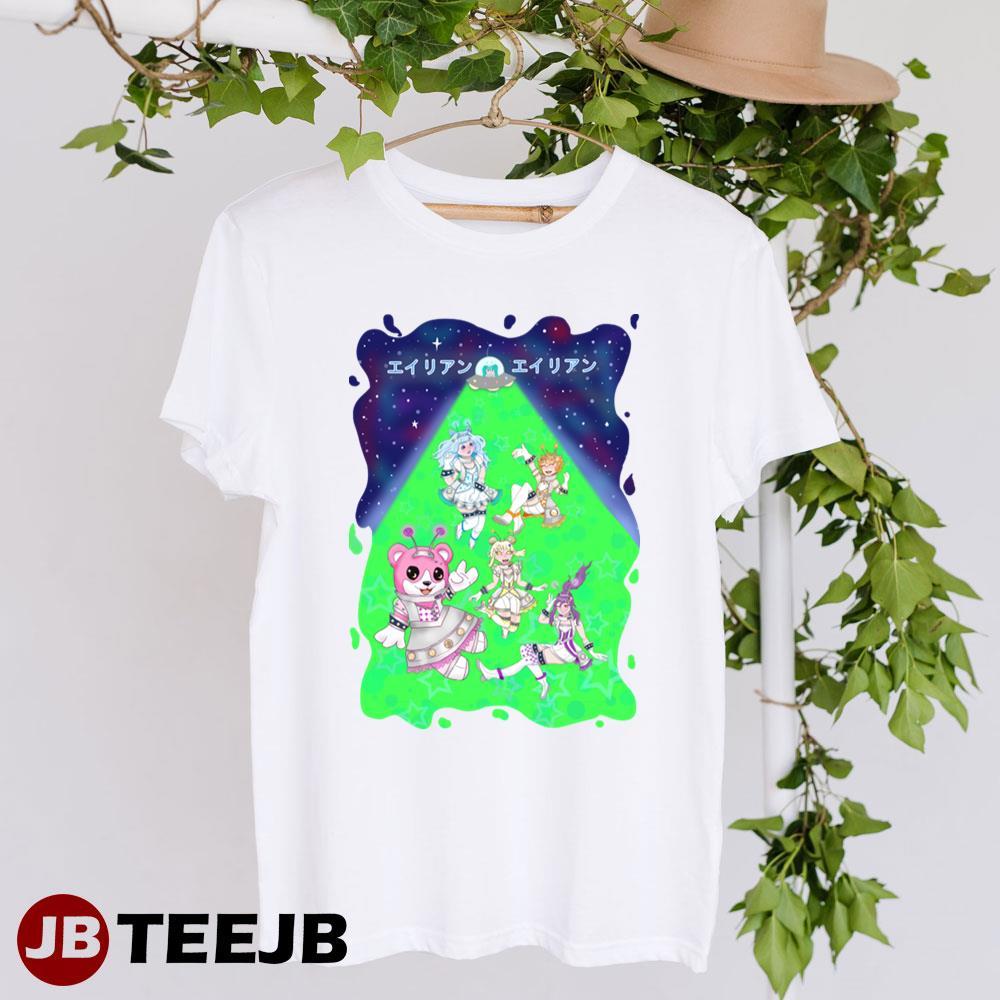 Alien Alien Hello Happy World Ft Hatsune Miku Bang Dream Girls Band Party TeeJB Unisex T-Shirt