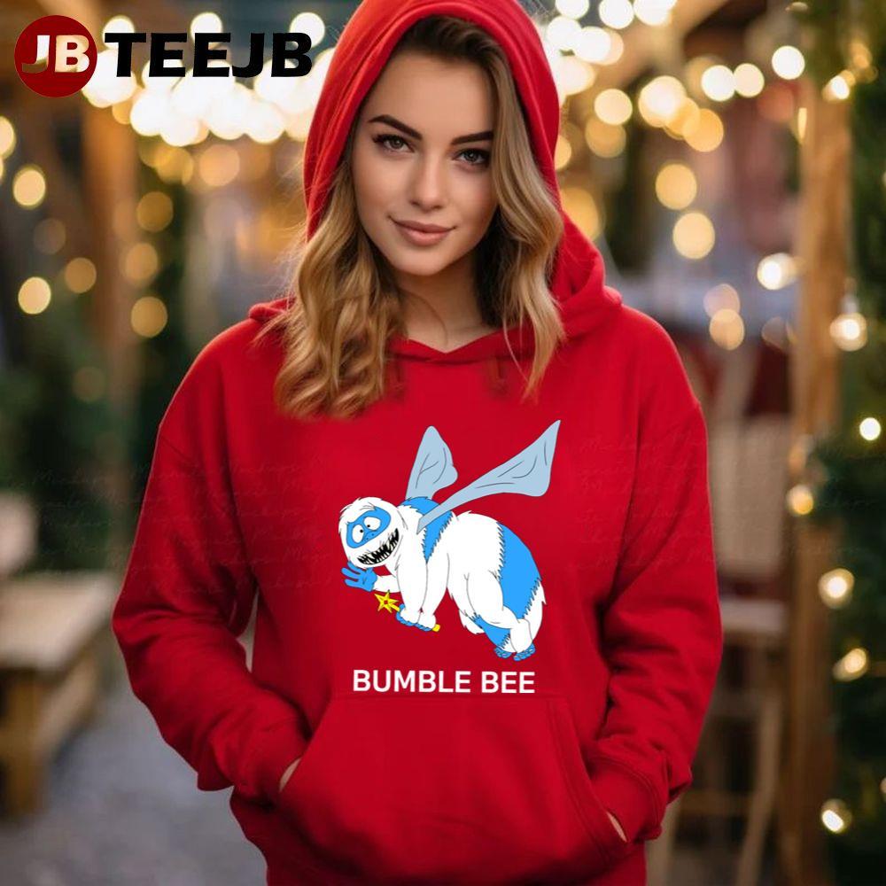 Bumble Bee Rudolph The Red Nosed Reindeer Christmas TeeJB Unisex Hoodie