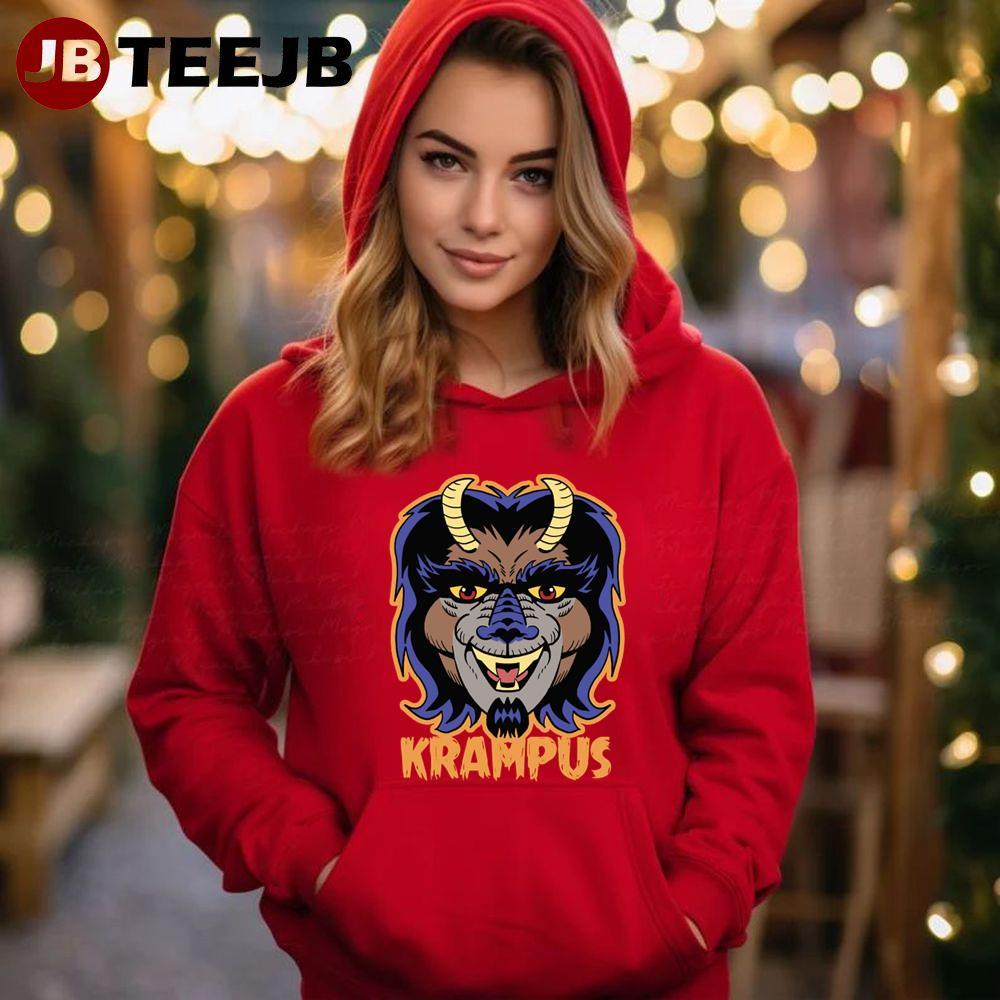 Cute Face Krampus Christmas TeeJB Unisex Hoodie