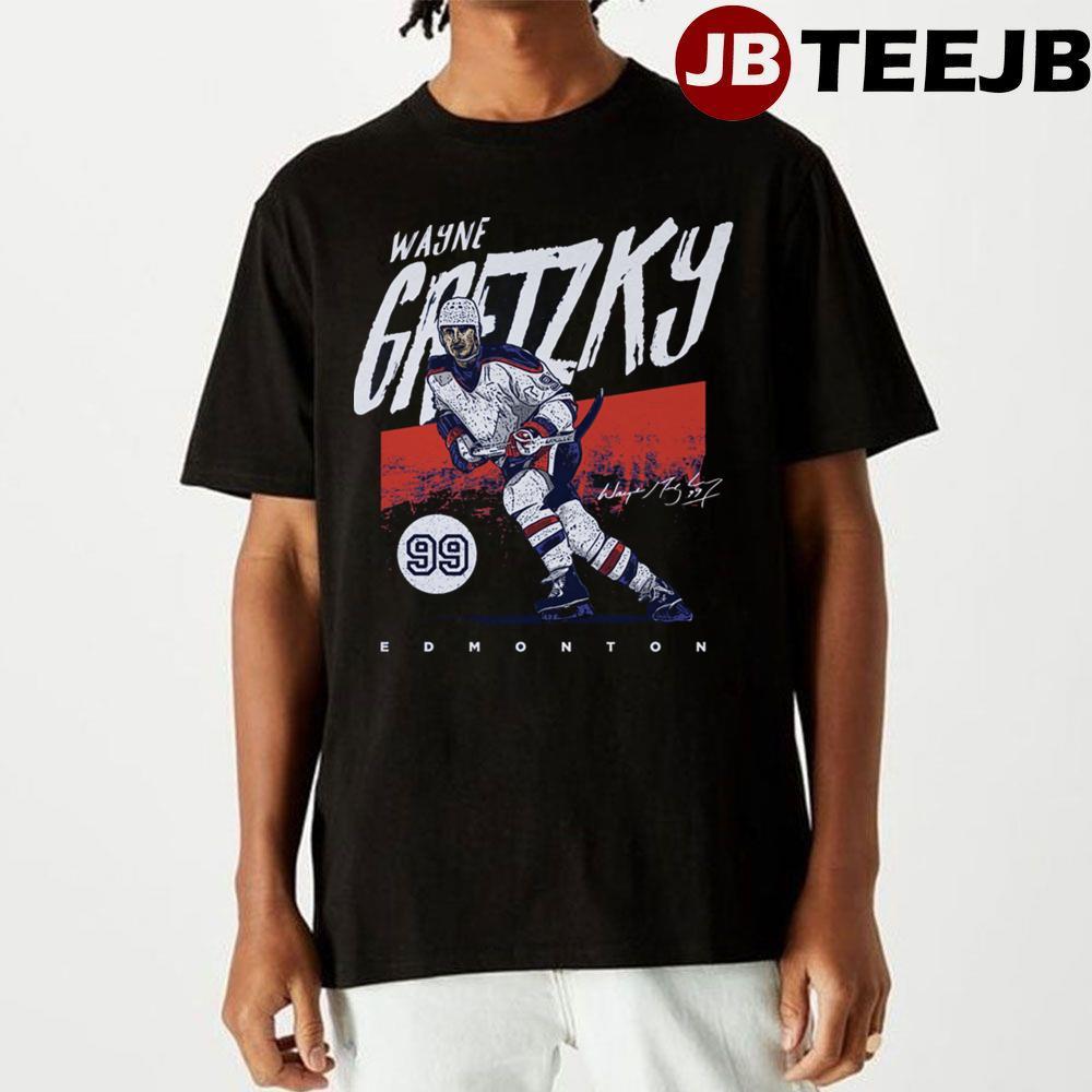 Edmonton Grunge Wayne Gretzky Hockey TeeJB Unisex T-Shirt