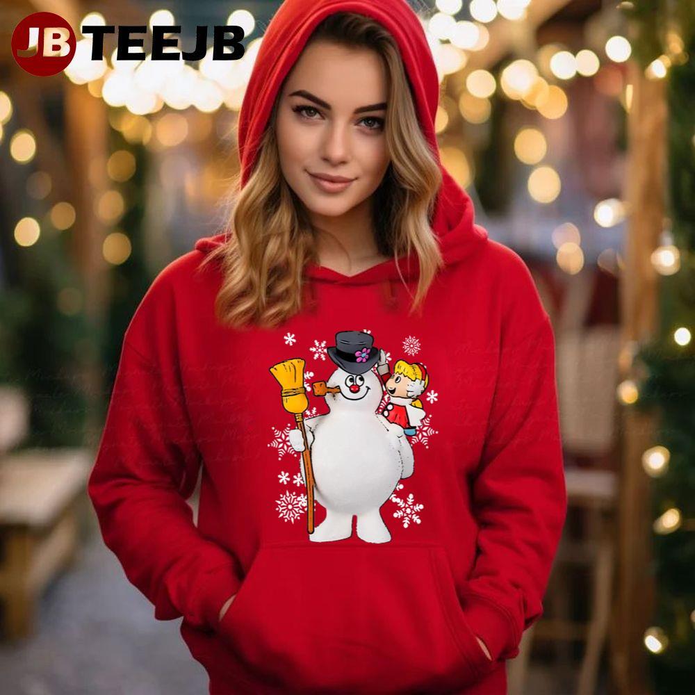 Karen And Frosty The Snowman Christmas TeeJB Unisex Hoodie