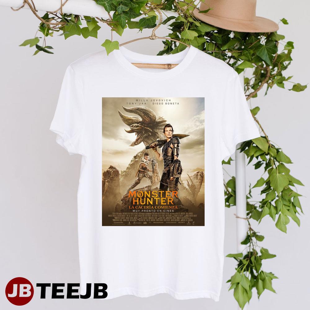 Monster Hunter Milla Jovovich Tony Jaa Design TeeJB Unisex T-Shirt