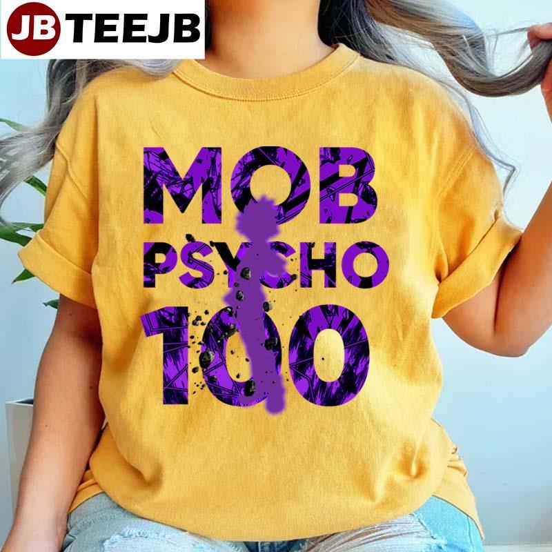 Purple Logo Mob Psycho 100 Manga TeeJB Unisex T-Shirt