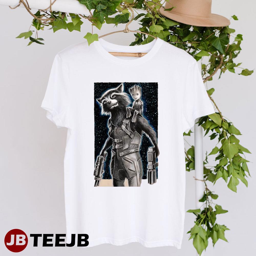 Rocket And Groot The Guardians Of The Galaxy Holiday Special TeeJB Unisex T-Shirt