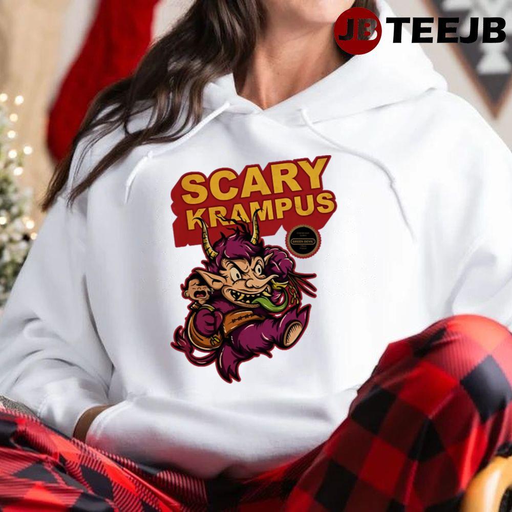 Scary Krampus Funny Christmas TeeJB Unisex Hoodie