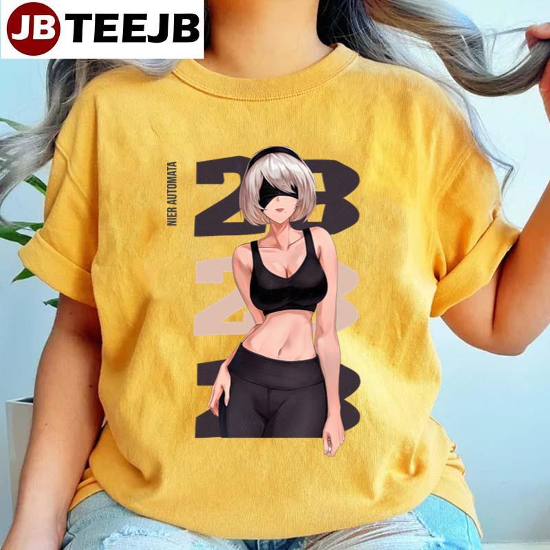 Sexy Anime 2b Nier Automata Anime Manga TeeJB Unisex T-Shirt