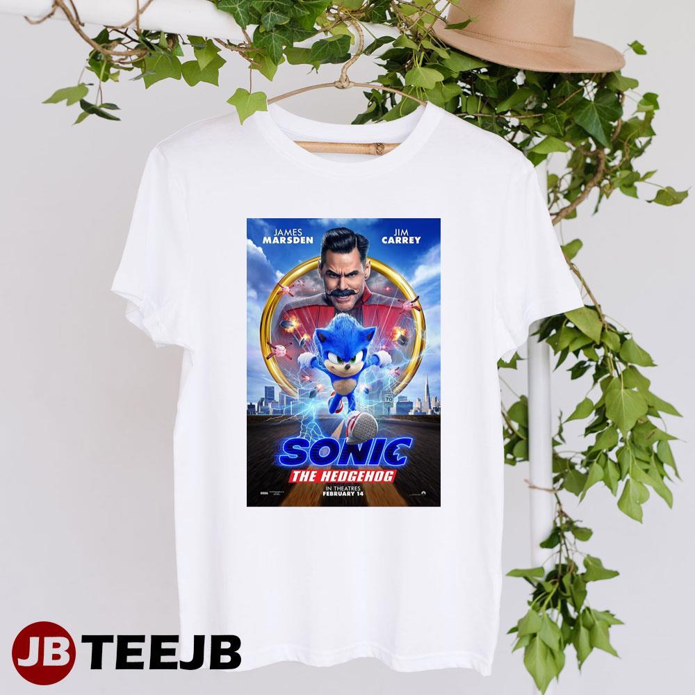 Sonic The Hedgehog Jim Carrey James Marsden TeeJB Unisex T-Shirt