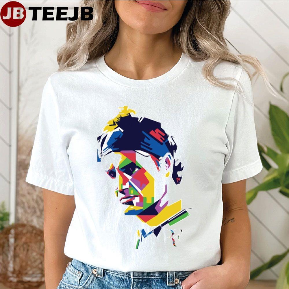 The Face Abstract Colours Roger Federer TeeJB Unisex T-Shirt