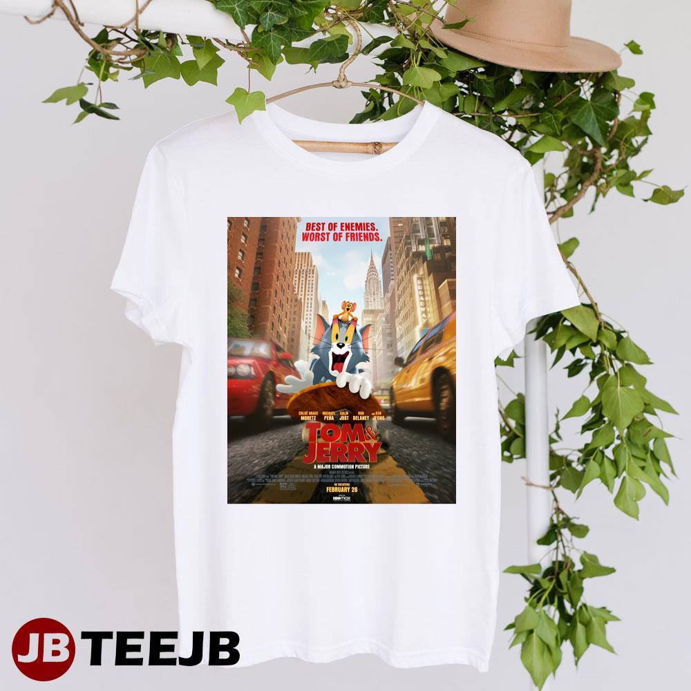 Tom And Jerry Chloe Grace Moretz Colin Jost Movie TeeJB Unisex T-Shirt