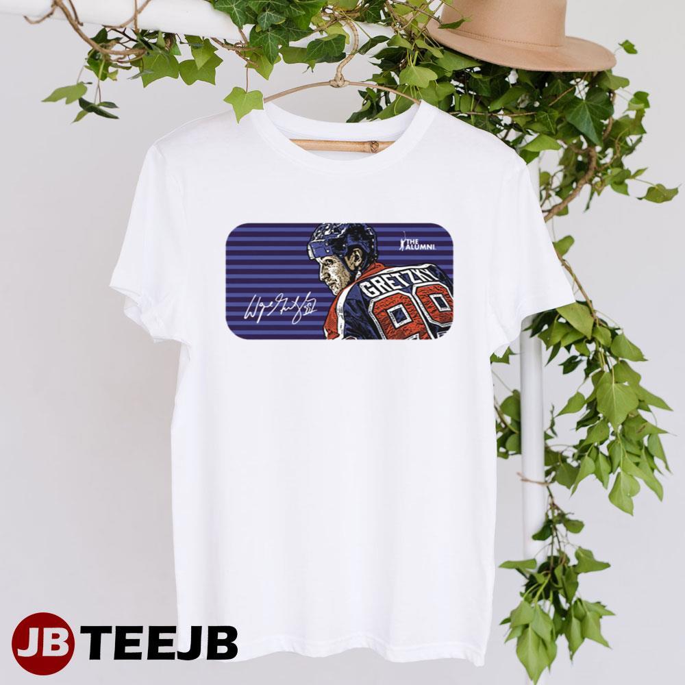 Vintage Stripe Wayne Gretzky Hockey TeeJB Unisex T-Shirt