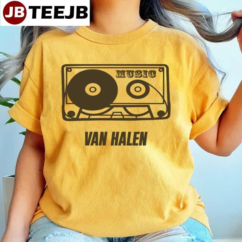 Vintage Style Cassette Van Halen Music TeeJB Unisex T-Shirt